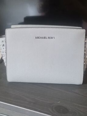 Michael Kors White Saffiano Crossbody Bag